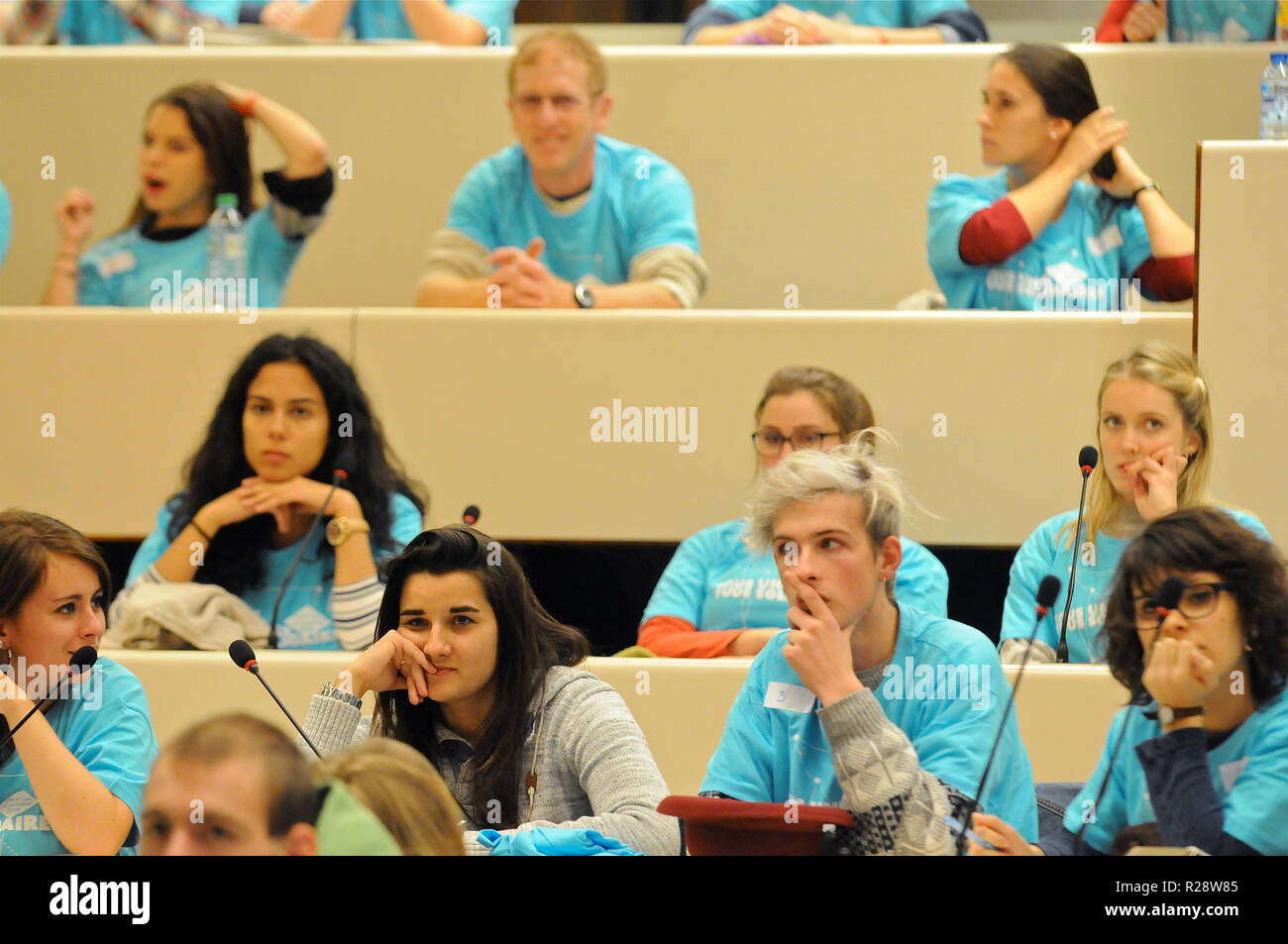 Öffentlichen Dienst Freiwillige, Lyon, Frankreich Stockfoto