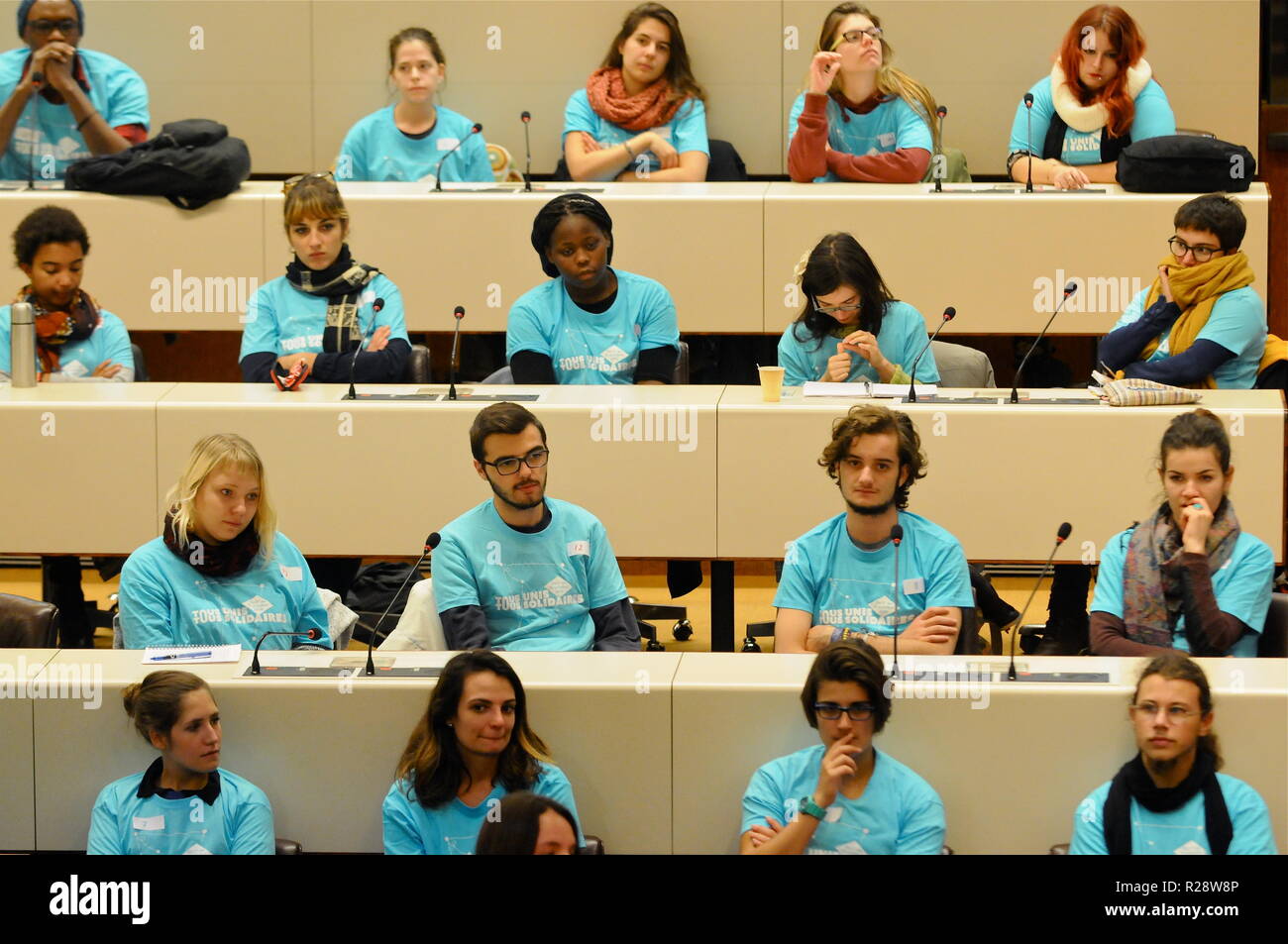 Öffentlichen Dienst Freiwillige, Lyon, Frankreich Stockfoto
