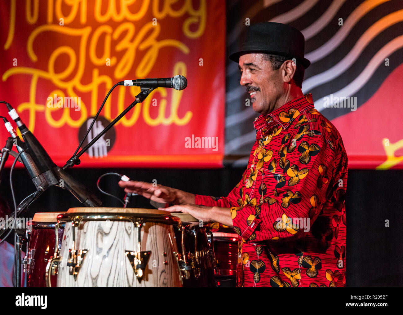 Die JOHN SANTOS SEXTEX führt auf der 61 Monterey Jazz Festival - Monterey, Kalifornien Stockfoto