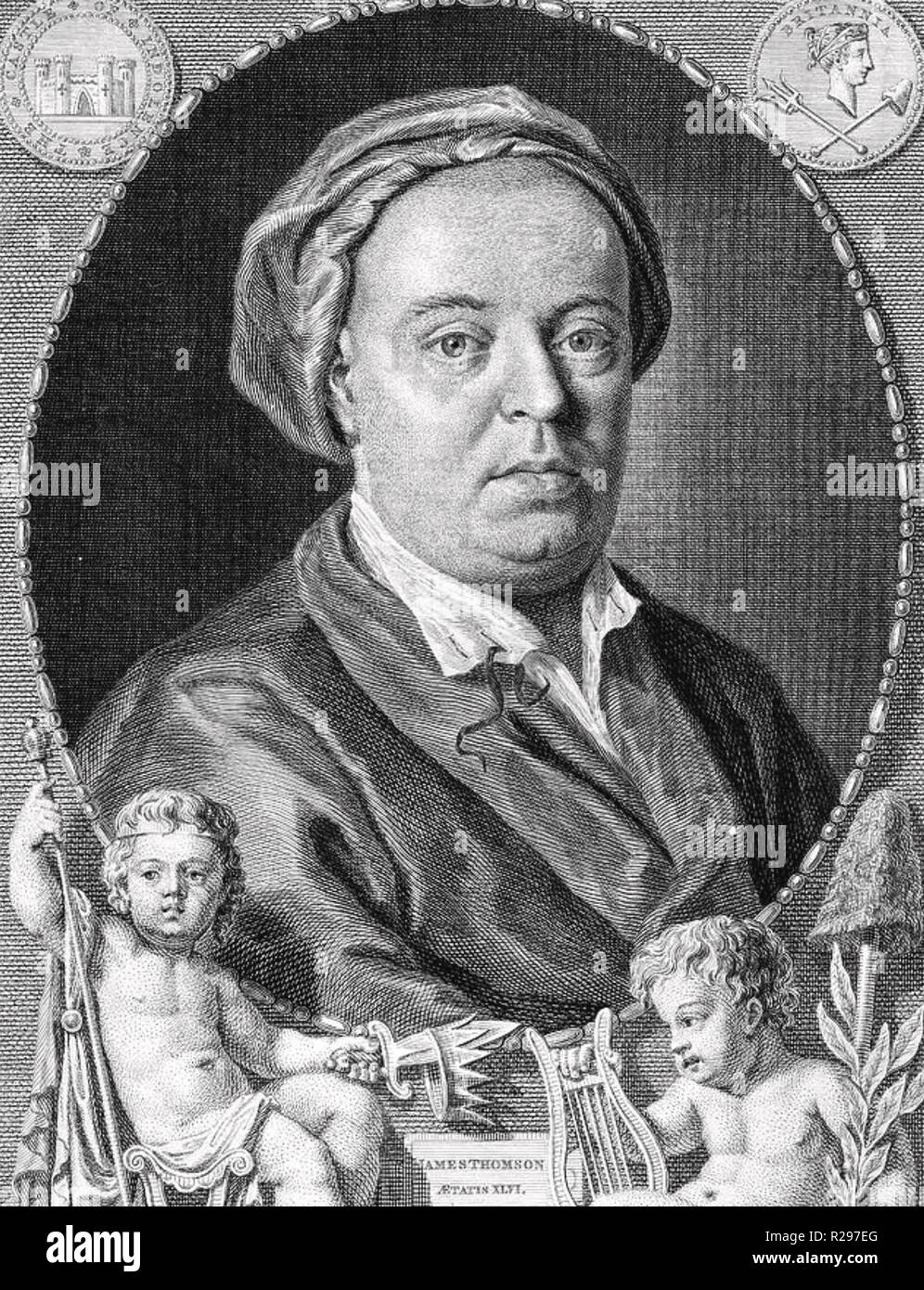 JAMES THOMSON (1700-1748) schottischer Dichter und Dramatiker Stockfoto