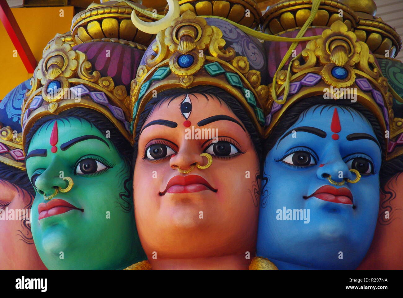 Flächen aus einem Hindu Tempel, Sri Lanka Stockfoto