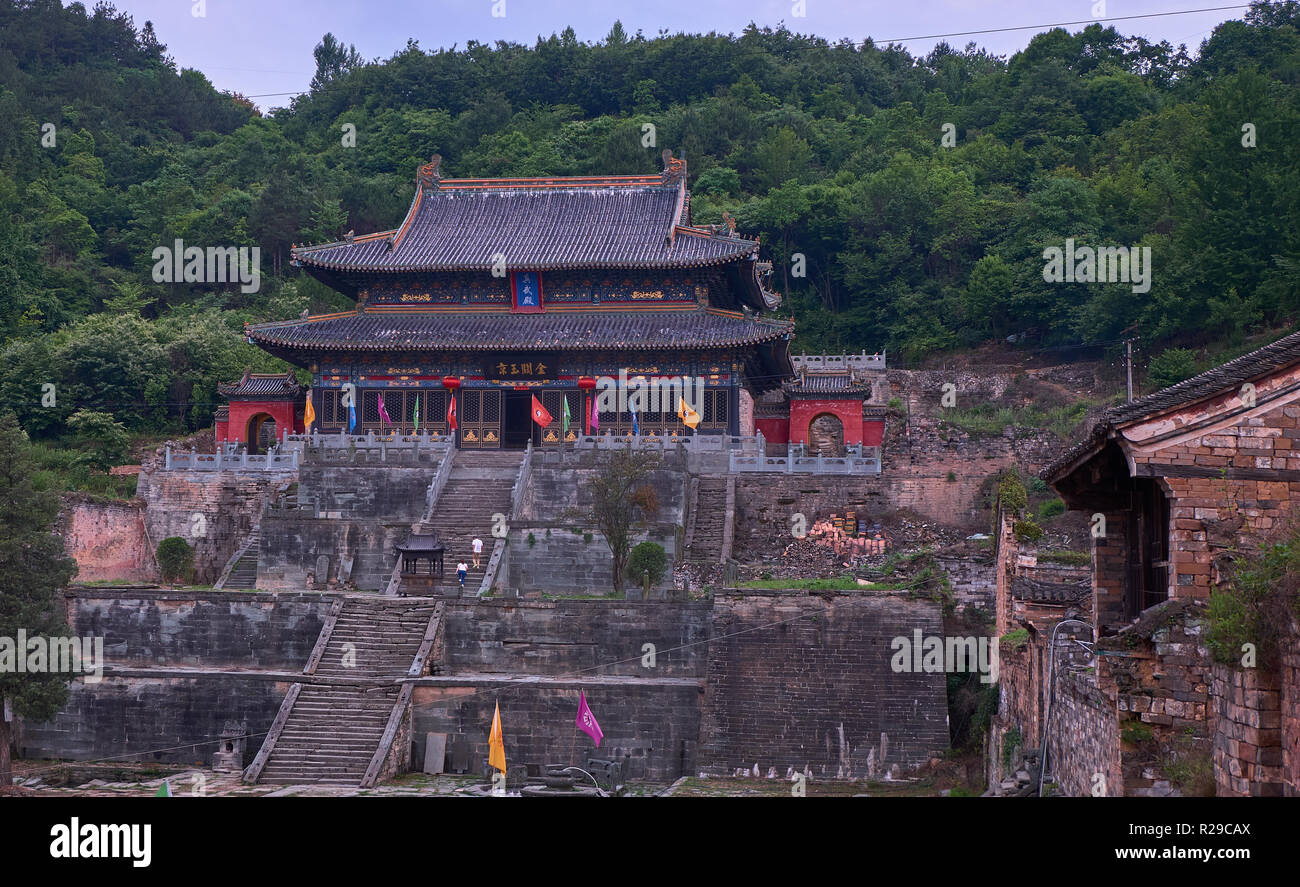 Alte Kung Fu Tempel in Wudangshan berge China Stockfoto