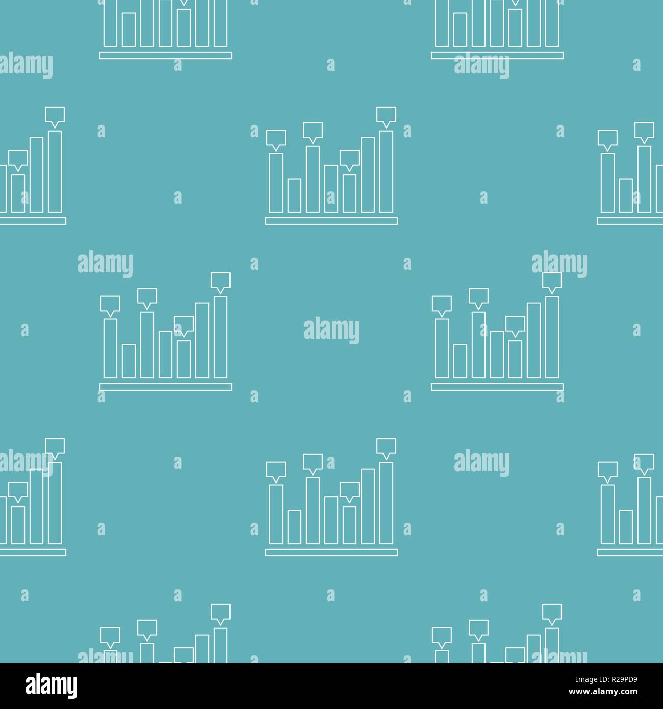 Neuen Chart pattern Vektor nahtlose Wiederholung für jede Web Design Stock Vektor
