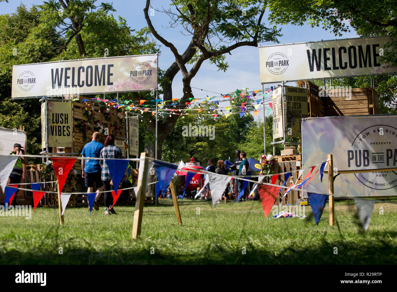 Kneipe im Park Festival, Badewanne Stockfoto