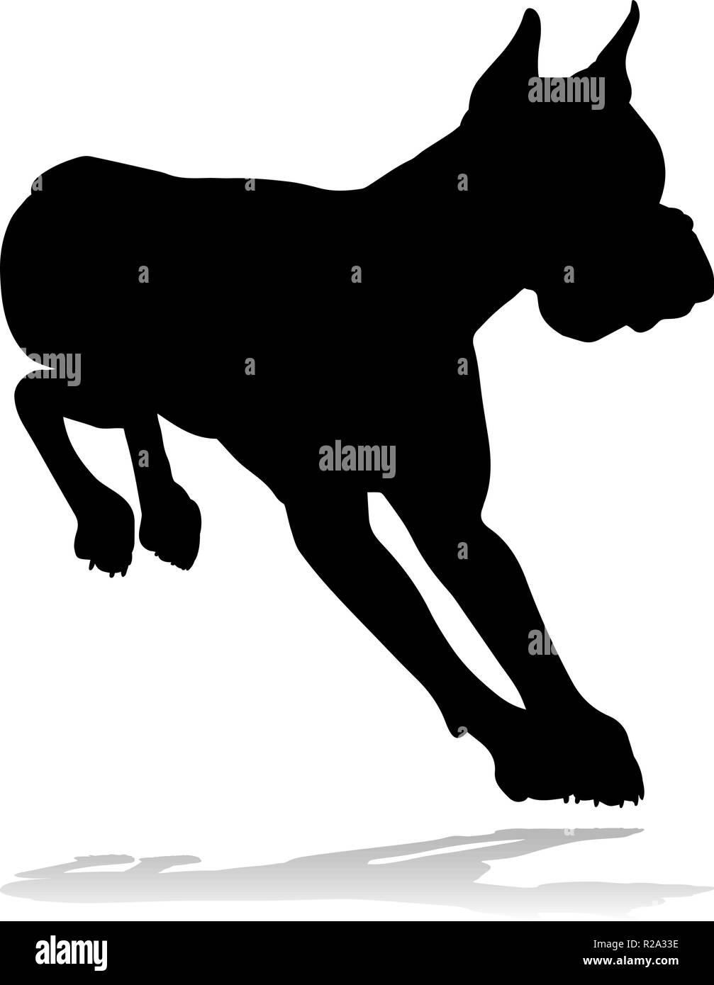 Hund Silhouette Haustier Stock Vektor