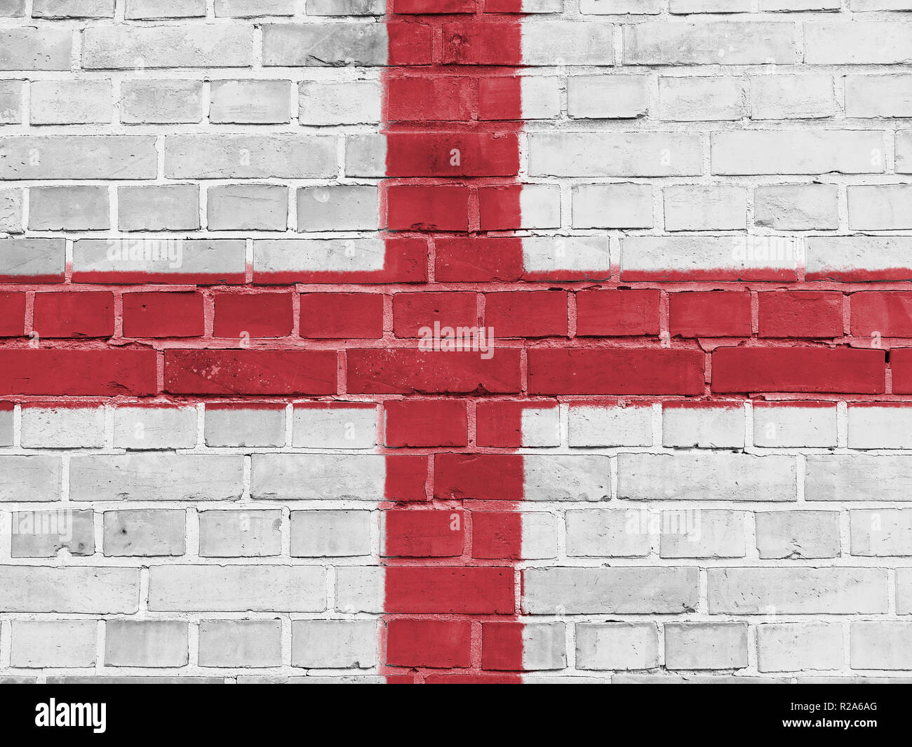 England Politik Konzept: englische Flagge Wand Hintergrund Textur Stockfoto