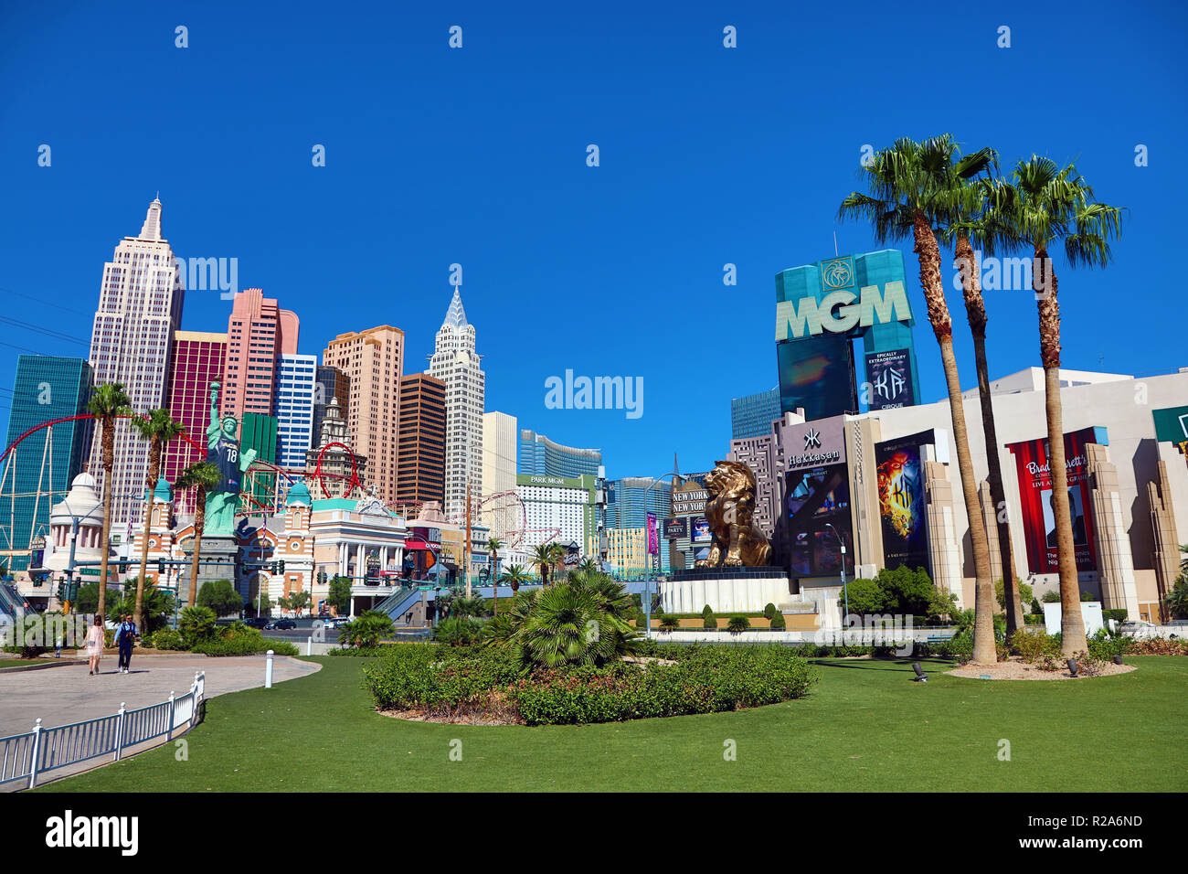 New York, New York Hotel und Kasino, Las Vegas, Nevada, USA Stockfoto