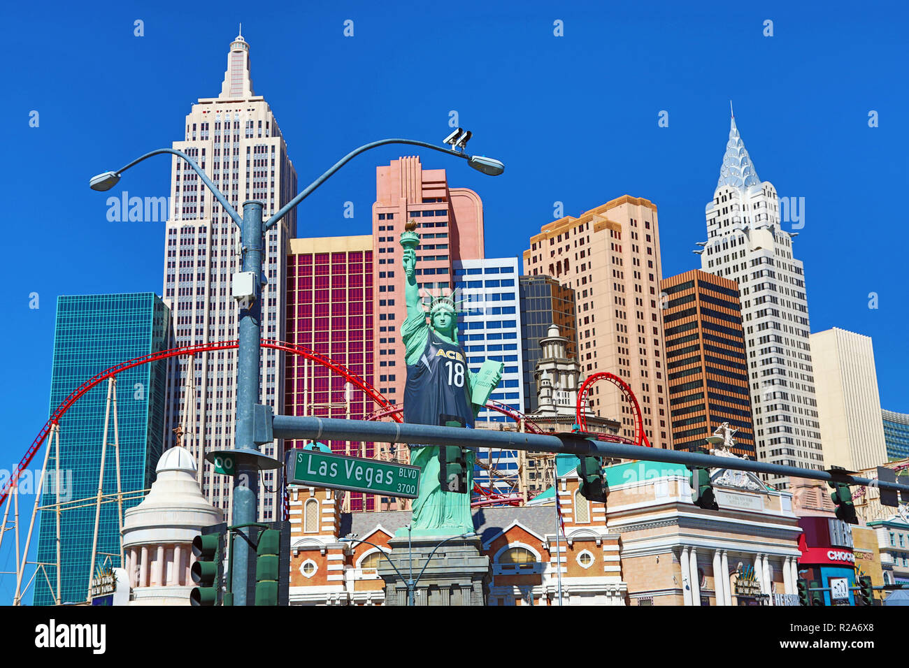 New York, New York Hotel und Kasino, Las Vegas, Nevada, USA Stockfoto