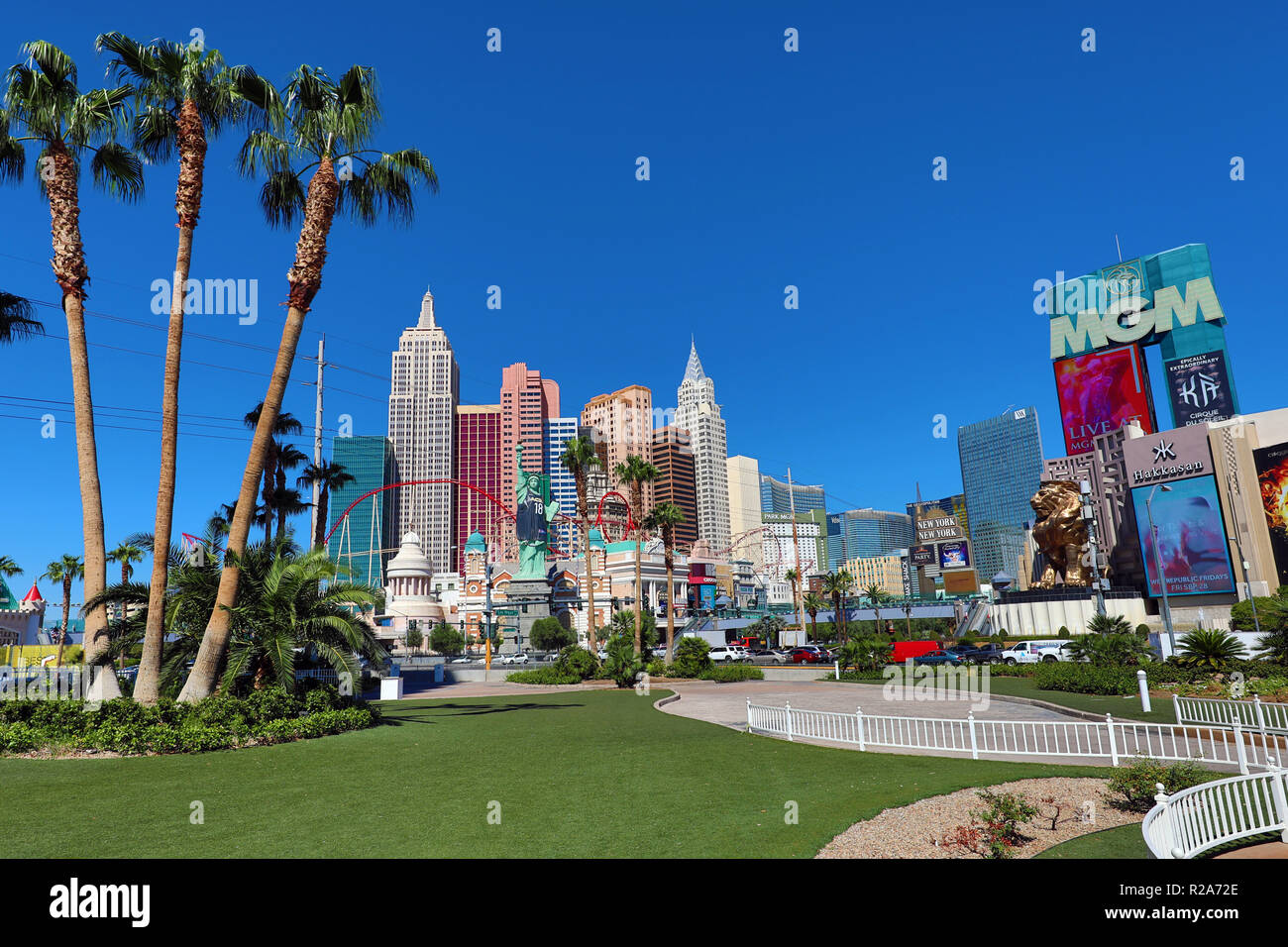 New York, New York Hotel und Kasino, Las Vegas, Nevada, USA Stockfoto