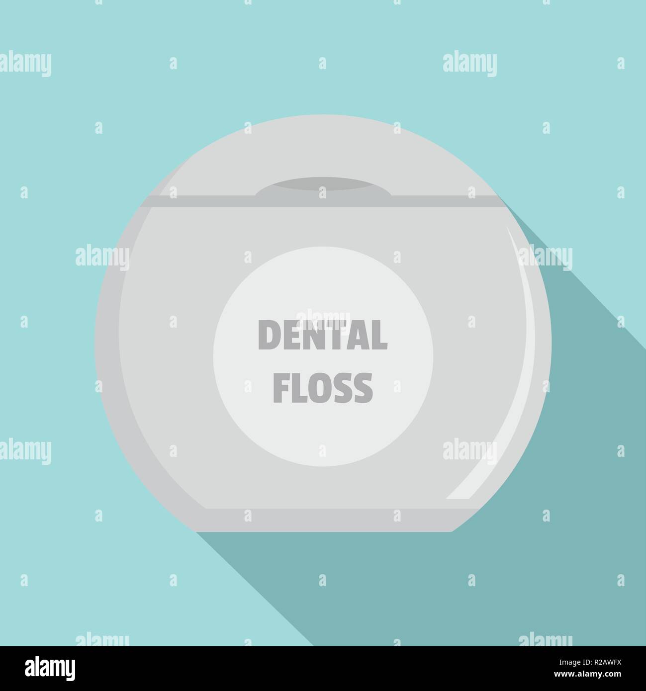 Neue zahnseide Symbol. Flache Darstellung der neuen Zahnseide vektor Symbol für Web Design Stock Vektor
