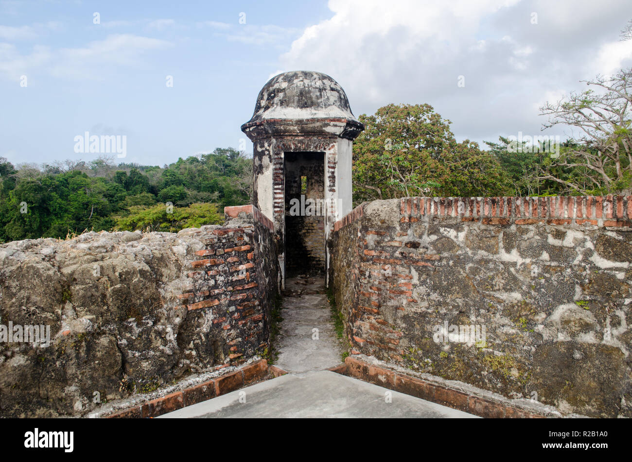 Fort San Lorenzo in Colon, Panama Stockfoto