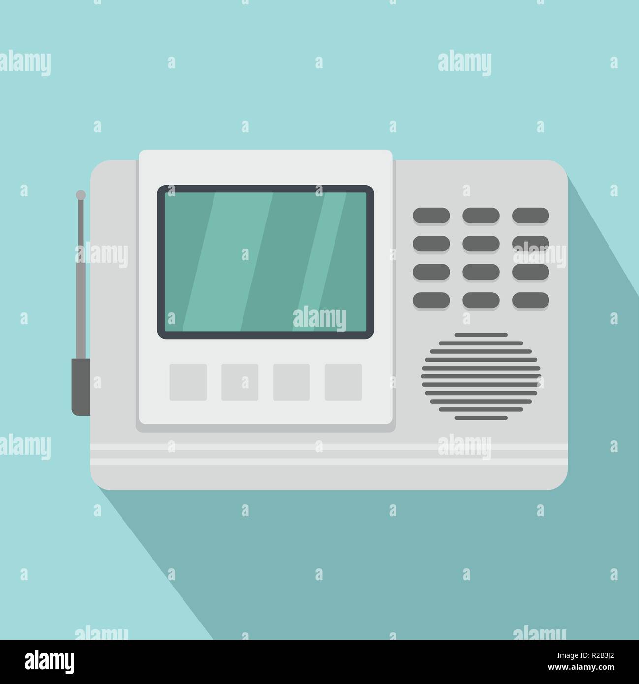 Haus sprechanlage Symbol. Flache Abbildung: Haus sprechanlage Vektor