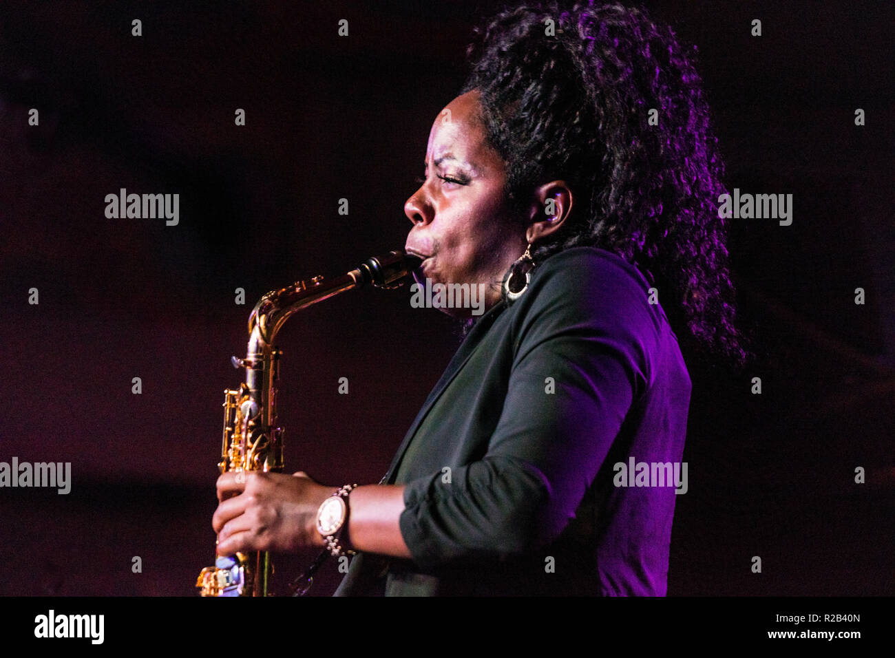 TIA FULLER'S DIAMOND CUT durchführen am 61. Monterey Jazz Festival - Monterey, Kalifornien Stockfoto