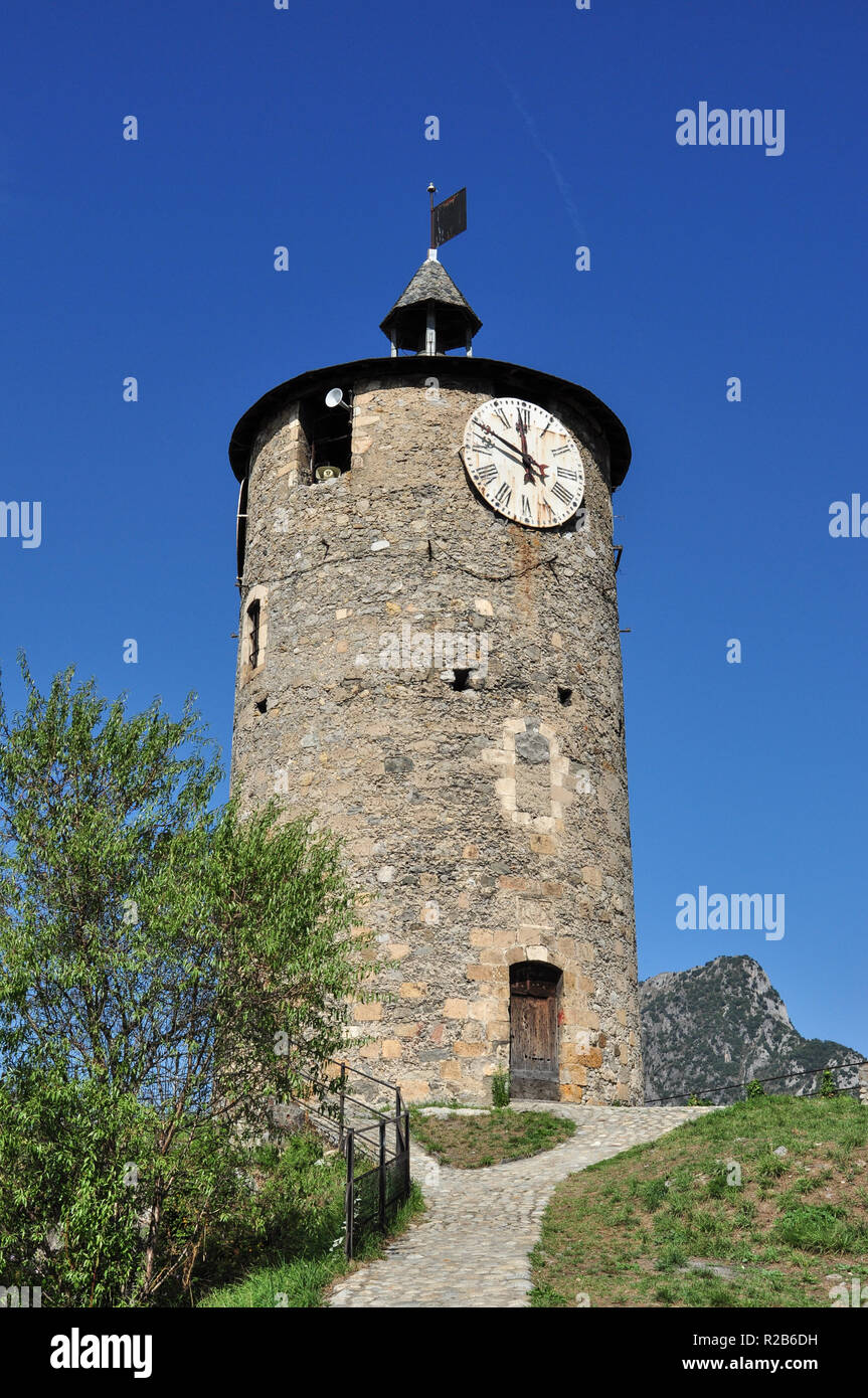 Tour du Castella, Tarascon-sur-Ariège, Ariège, Royal, Frankreich Stockfoto