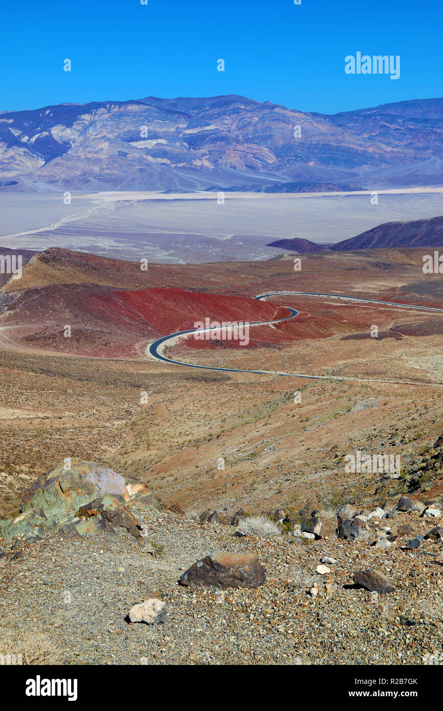 Karge Landschaft des Death Valley National Park, Kalifornien, Vereinigte Staaten von Amerika Stockfoto
