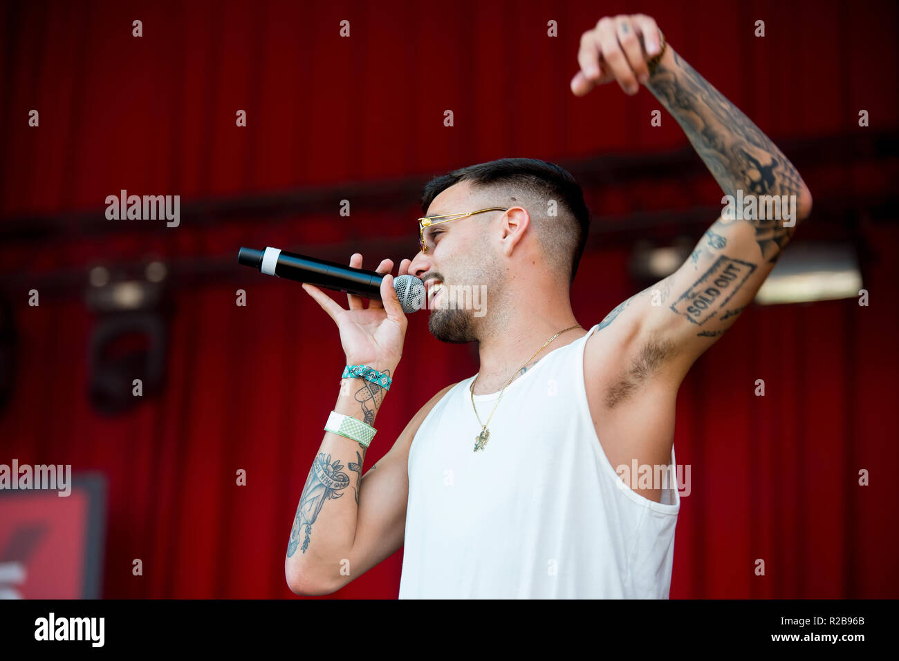 Barcelona 16 Juni Rels B Hip Hop Band Fuhren Sie Im Konzert An Sonar Festival Am 16 Juni In Barcelona Spanien 2018 Stockfotografie Alamy