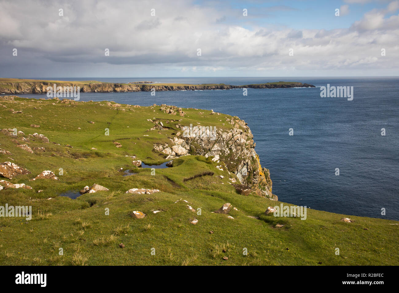Landschaft, Ness von Hagmark, Unst, Shetland, Großbritannien Stockfoto