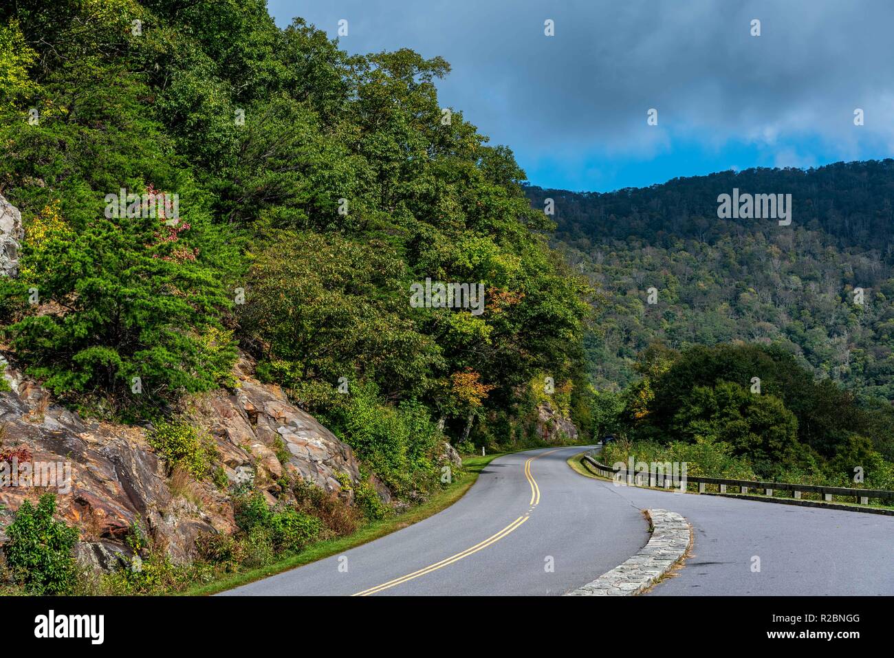 Ein Wochenende auf dem Blue Ridge Parkway in North Carolina Stockfoto