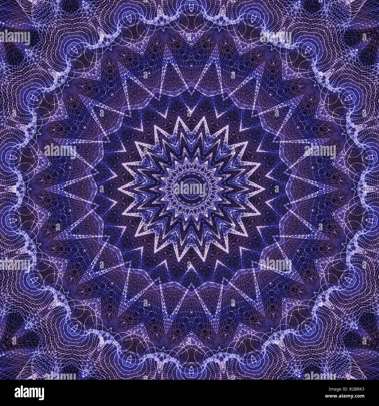 Lavendel Mandala Hintergrund Stockfoto