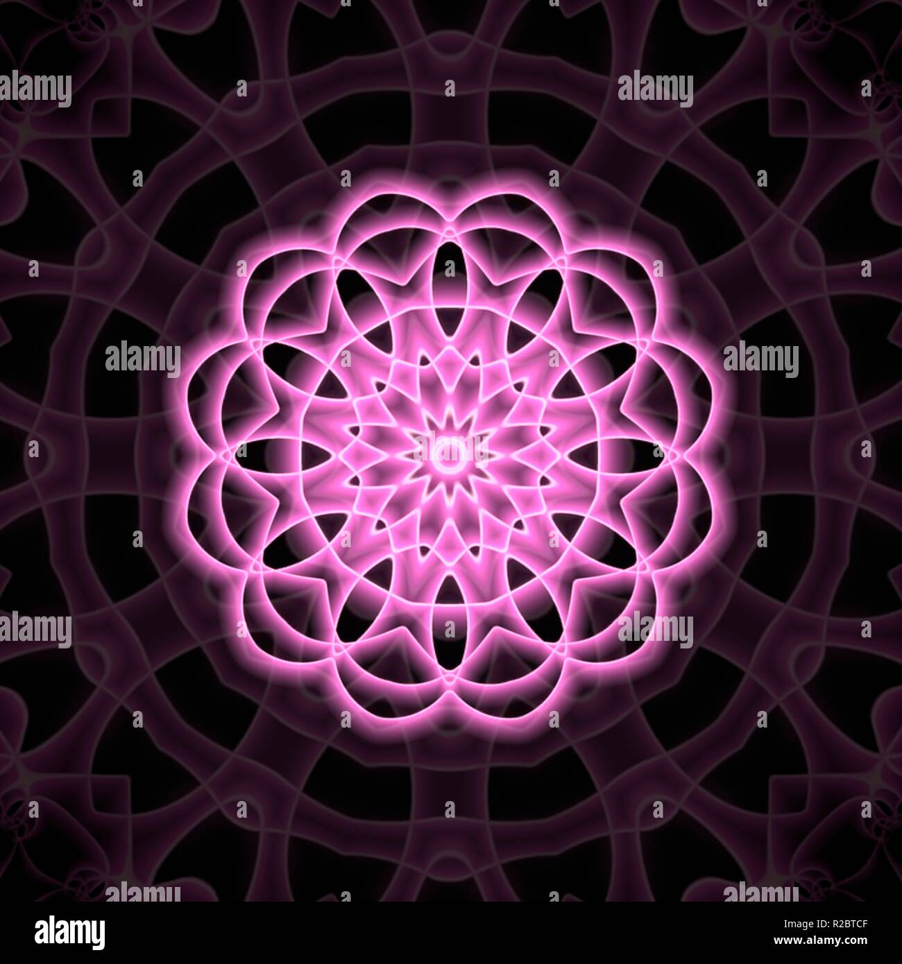 Rosa Mandala Hintergrund Stockfoto
