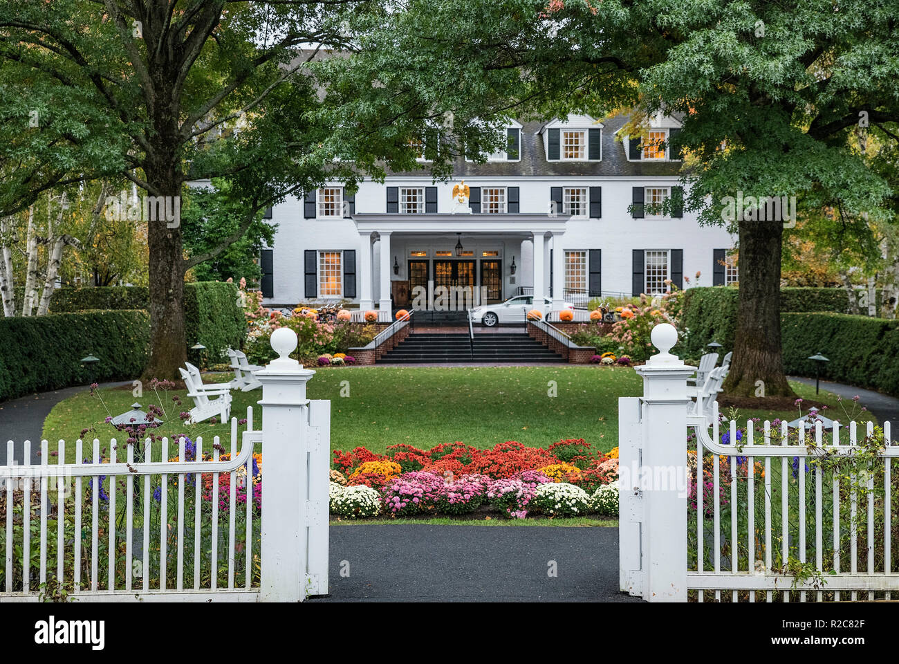 Woodstock Inn und Resort, Woodstock, Vermont, USA. Stockfoto