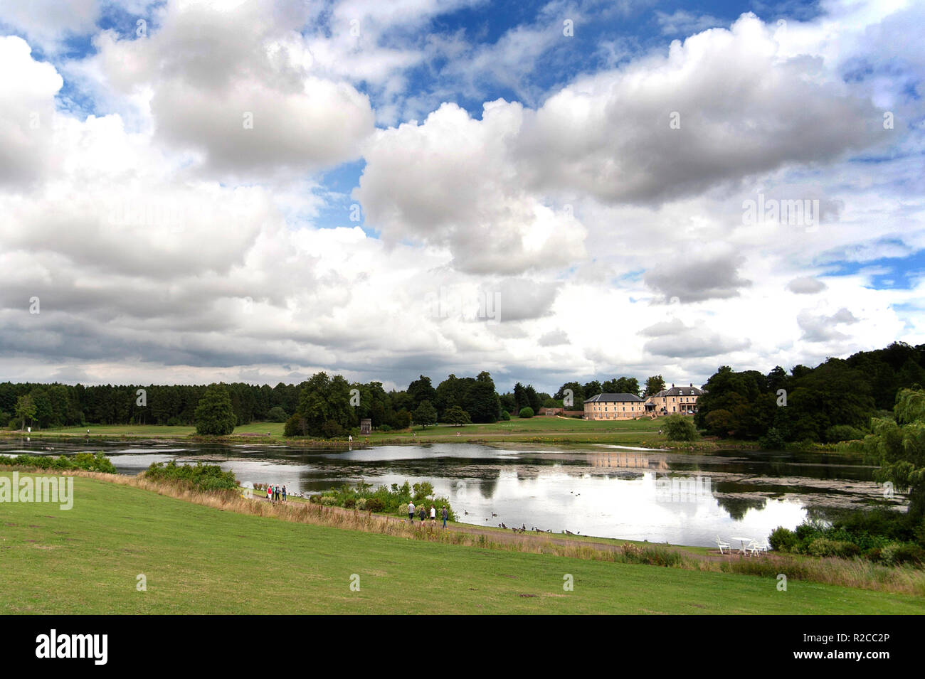 Hardwick Park See und Hotel, County Durham Stockfoto