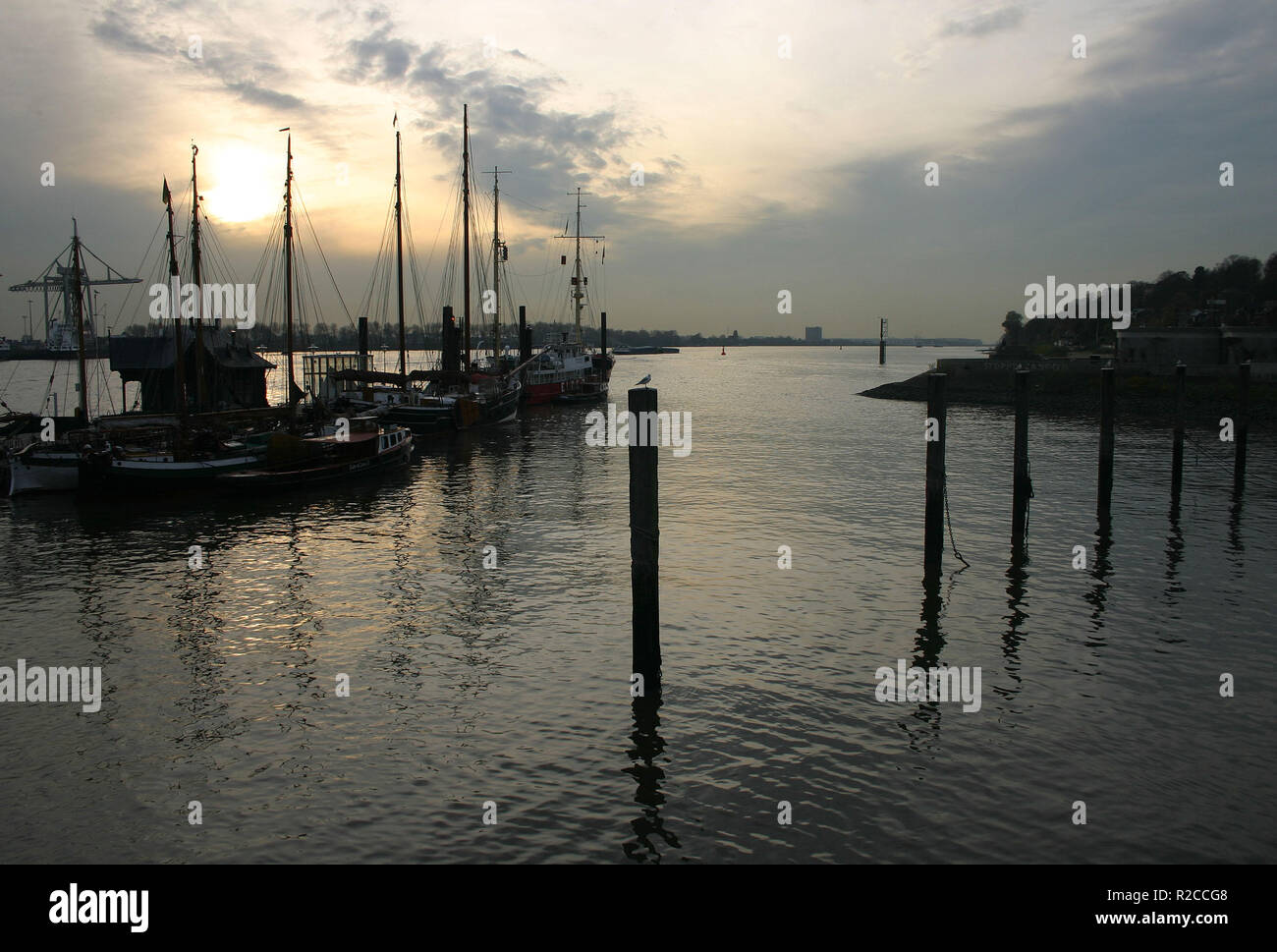 Hamburger Hafen Museum Stockfoto