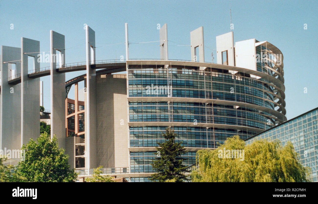 Straßburg Europäisches Parlament neue Gebäude Stockfoto