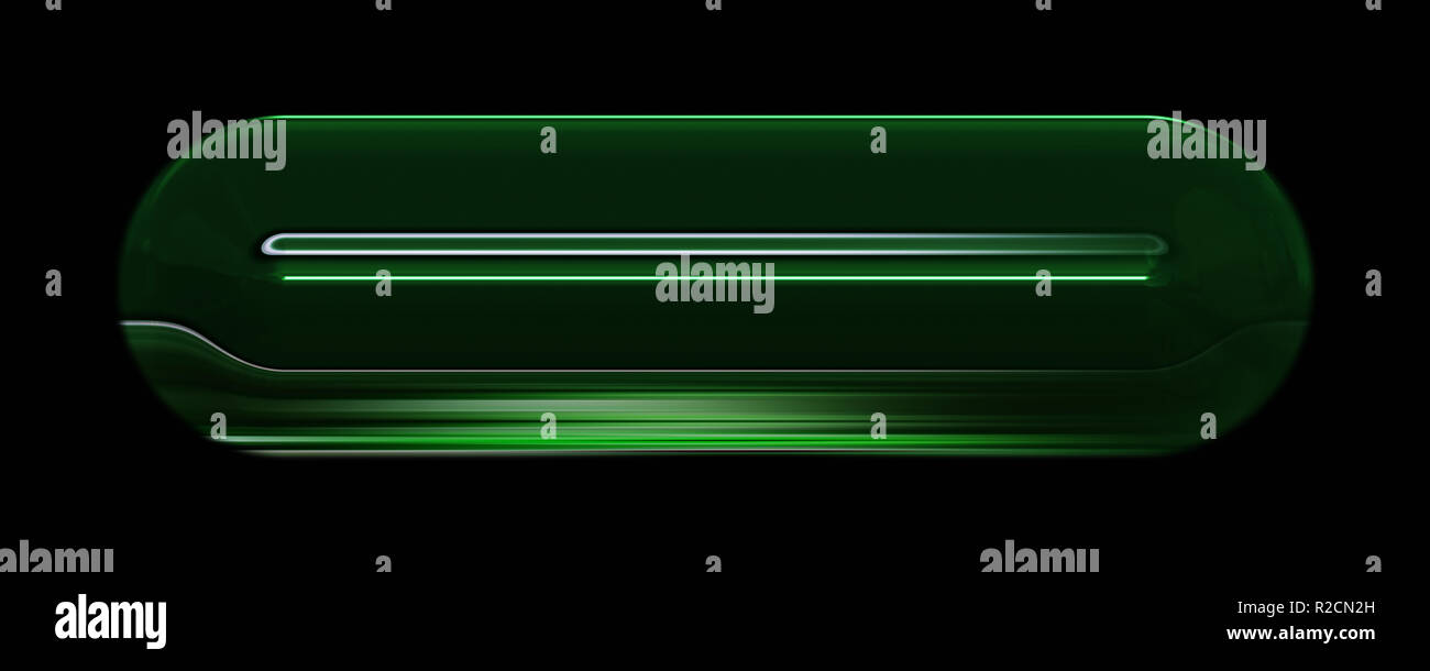 Wunderbar abstrakt dargestellt Glas Objekt 3D Panorama design Stockfoto