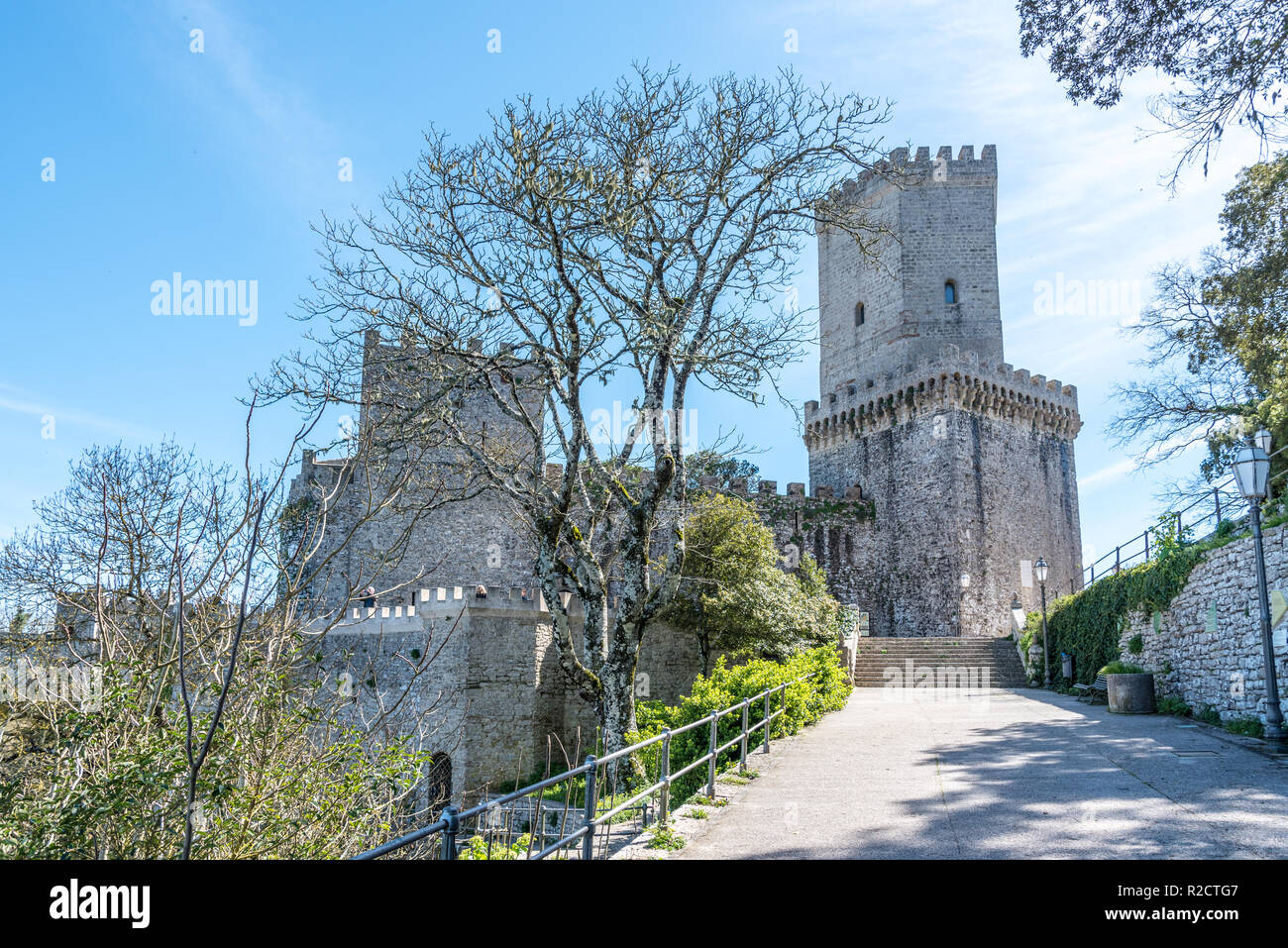 Castello di Venere in Erice im westlichen Sizilien, Italien Stockfoto