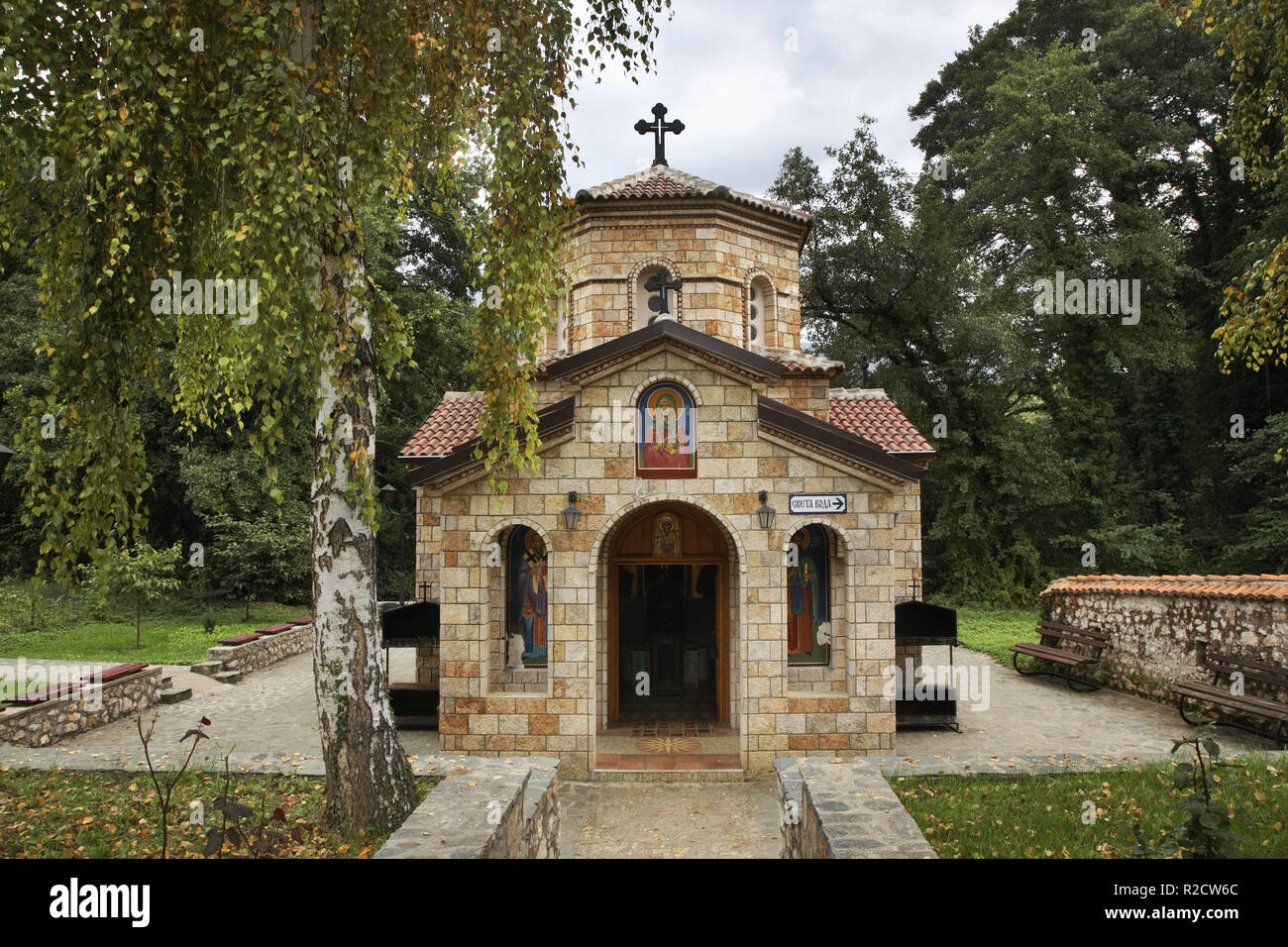 Naum. Kloster Sveti Naum. Kirche des hl. Paraskewa. Mazedonien Stockfoto