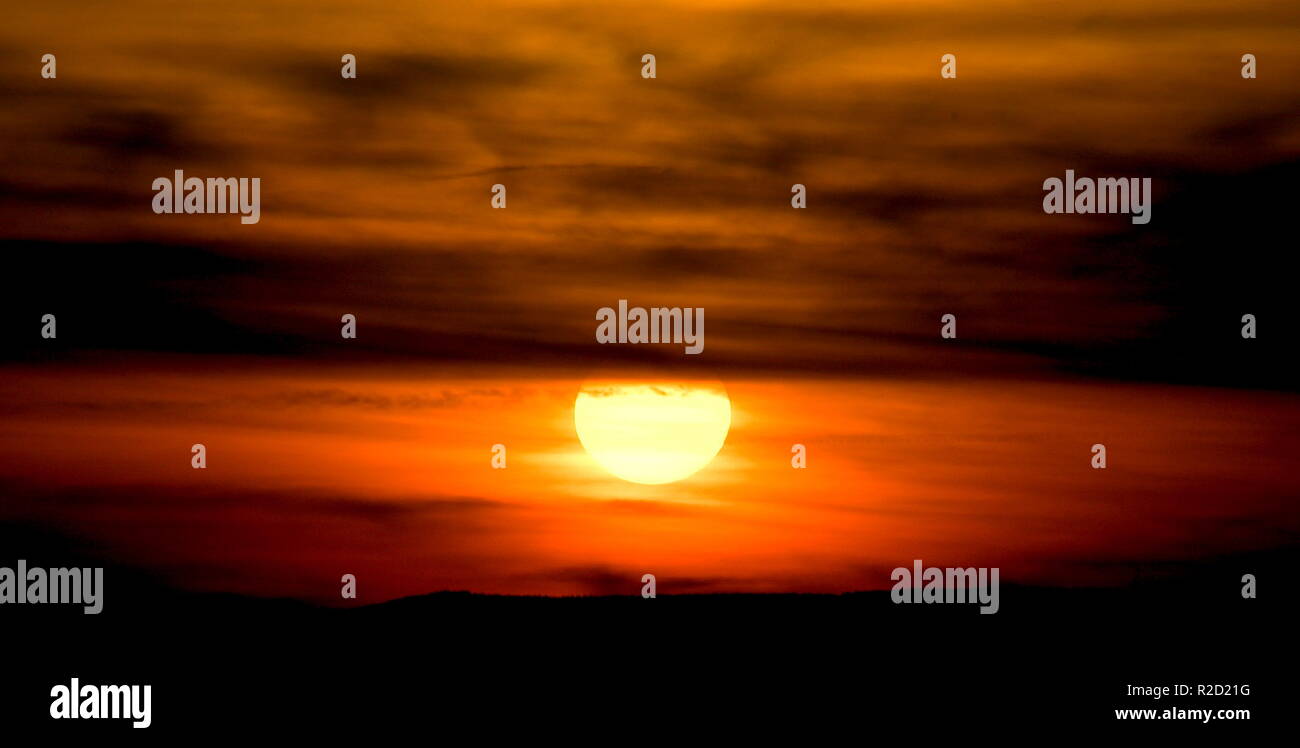 Ein Tag geht zu Ende…. Stockfoto