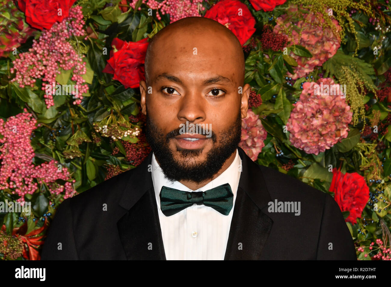 London, Großbritannien. 18 Nov, 2018. Arinze Kene besucht die 64th Evening Standard Theater Award Theatre Royal, am 18. November 2018, London, UK. Bild Capital/Alamy leben Nachrichten Stockfoto