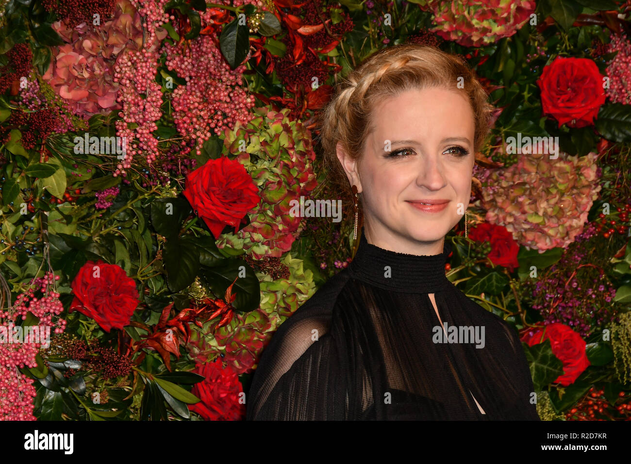 London, Großbritannien. 18 Nov, 2018. Laura Wade besucht die 64th Evening Standard Theater Award Theatre Royal, am 18. November 2018, London, UK. Bild Capital/Alamy leben Nachrichten Stockfoto