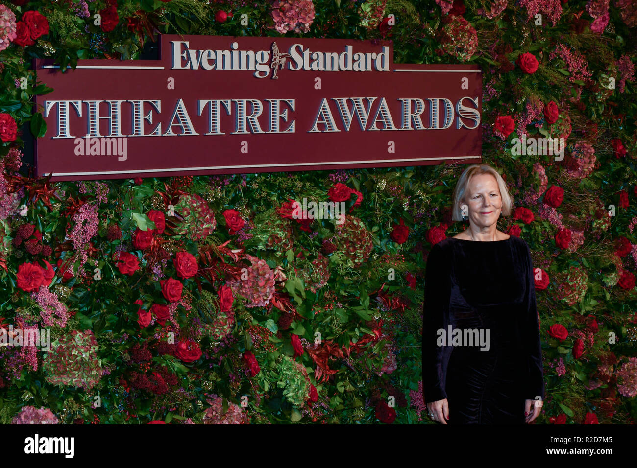 London, Großbritannien. 18 Nov, 2018. Phyllida Lloyd besucht die 64th Evening Standard Theater Award Theatre Royal, am 18. November 2018, London, UK. Bild Capital/Alamy leben Nachrichten Stockfoto