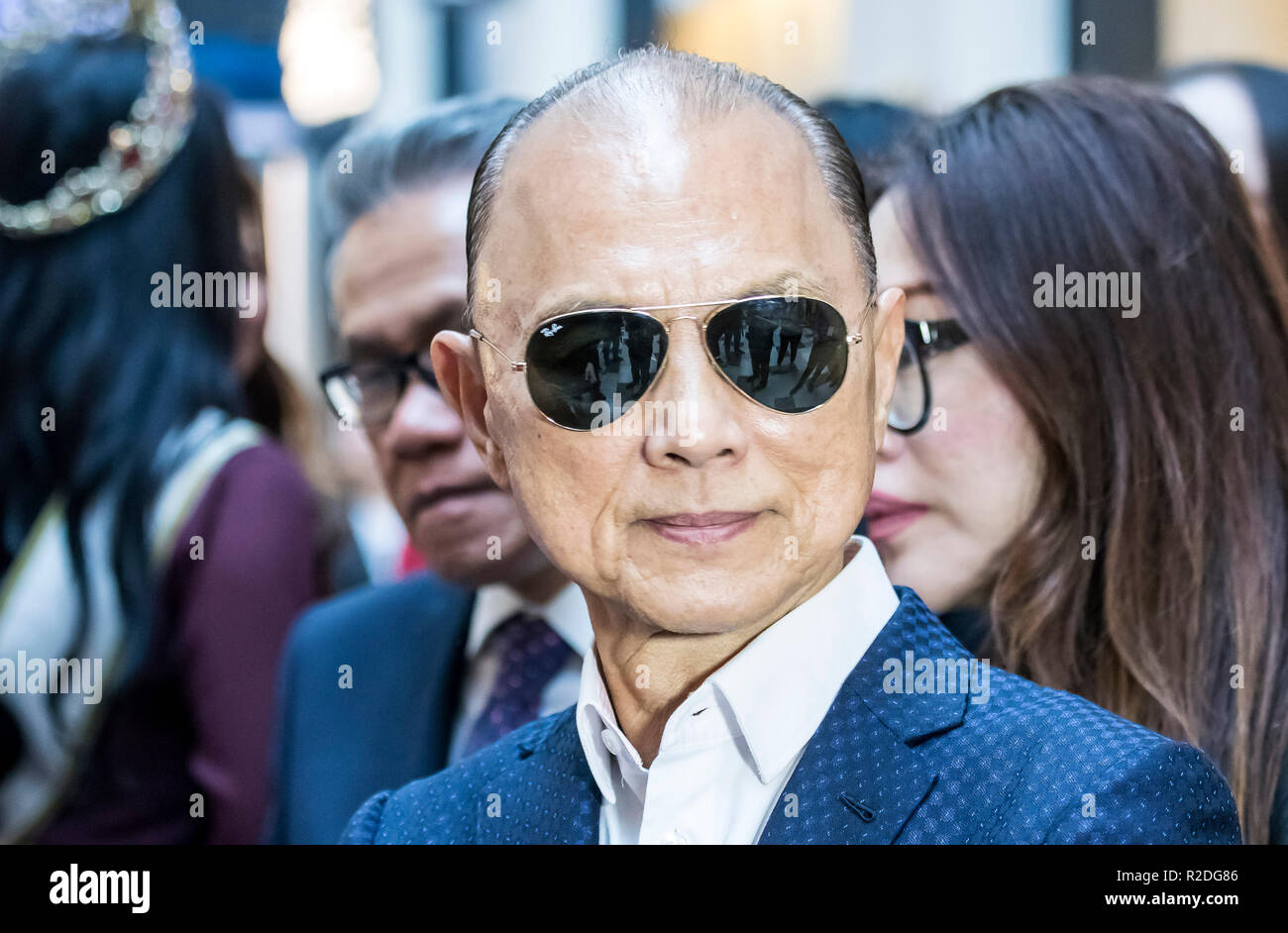 Kuala Lumpur, Malaysia. 19. November 2018. OBE Datuk Jimmy Choo, berühmten schuhdesigner, Kuala Lumpur, Malaysia Fashion Week 2018. © Danny Chan/Alamy Leben Nachrichten. Stockfoto