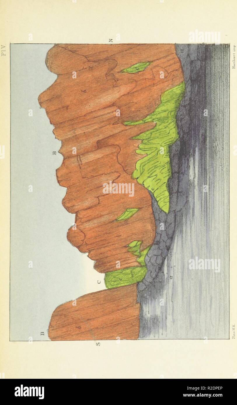 Seite 203 "Ein altes Kapitel der geologischen aufzeichnen, mit einer neuen Auslegung oder, Rock - Metamorphose. und die daraus resultierenden Imitationen von Organismen. Mit einer Einführung, eine kommentierte Geschichte Der controv 0070. Stockfoto