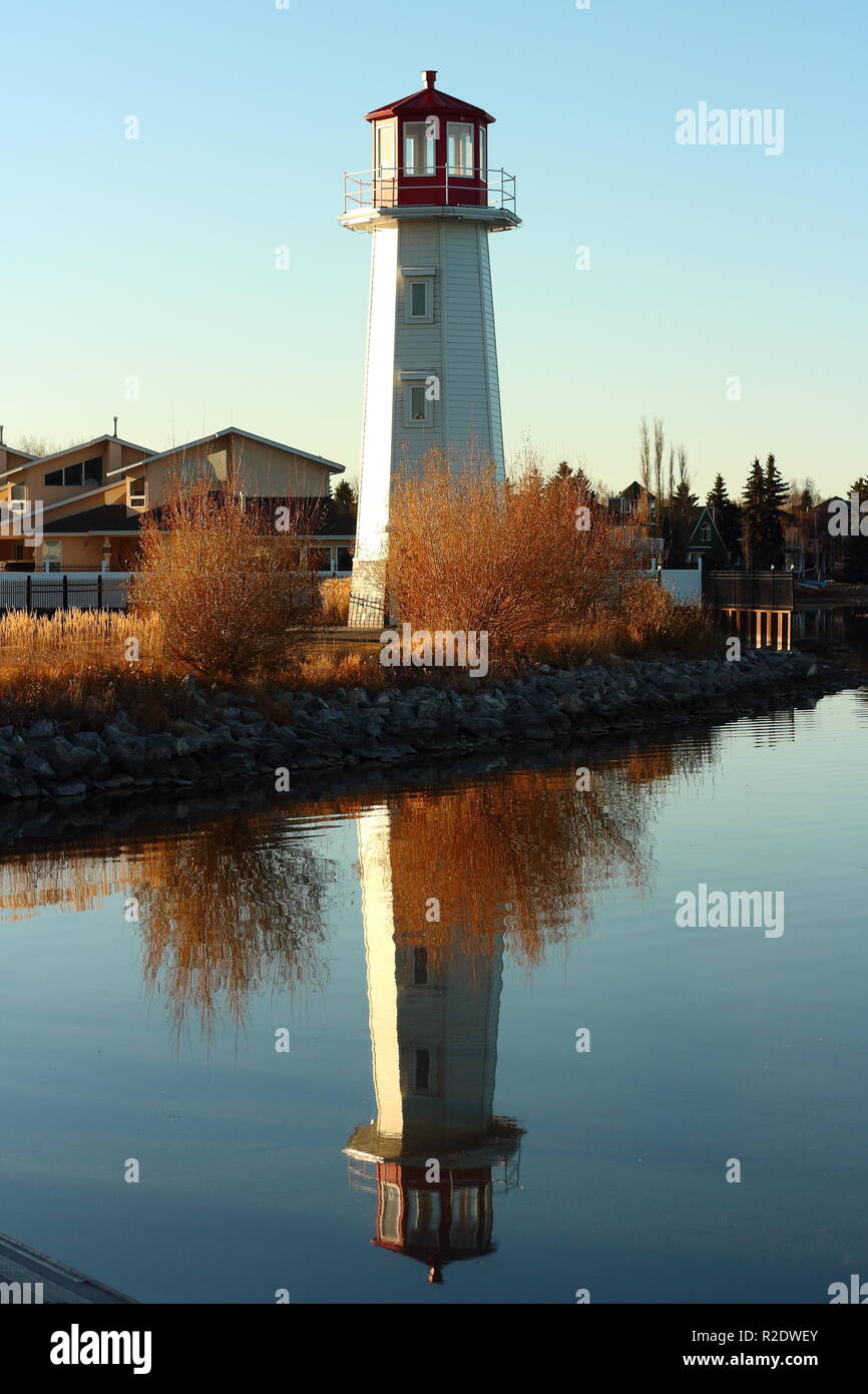 Light House in Sylvan Lake Stockfoto