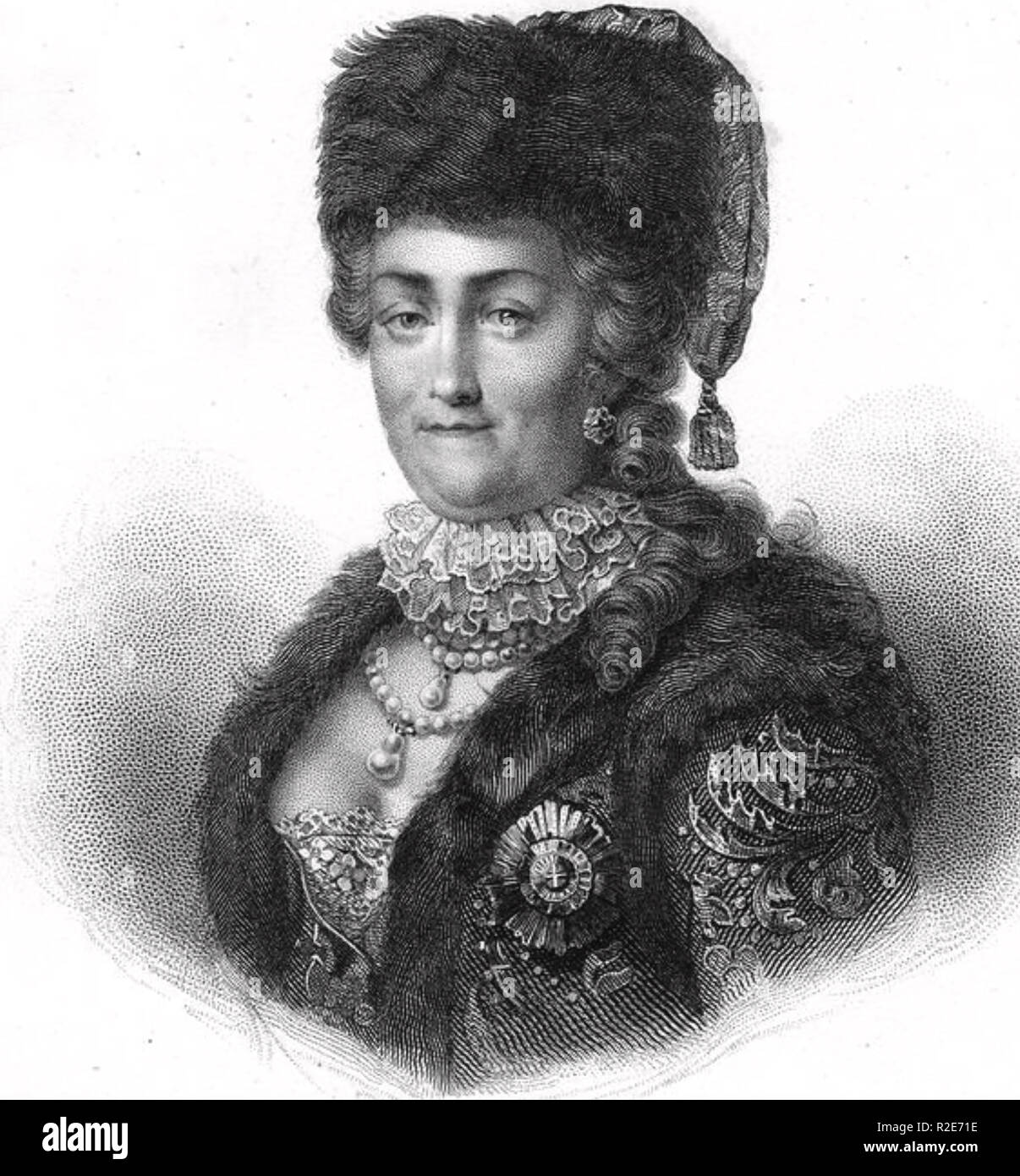 Katharina die Große (1729-1796) Katharina II. von Russland frau von Peter III. Stockfoto