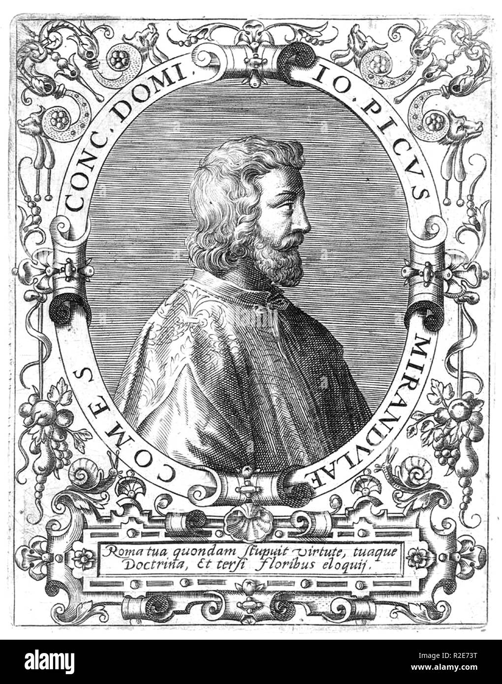 GIOVANNI Pico della Mirandola (1463-1494), italienischer Philosoph und Adliger Stockfoto