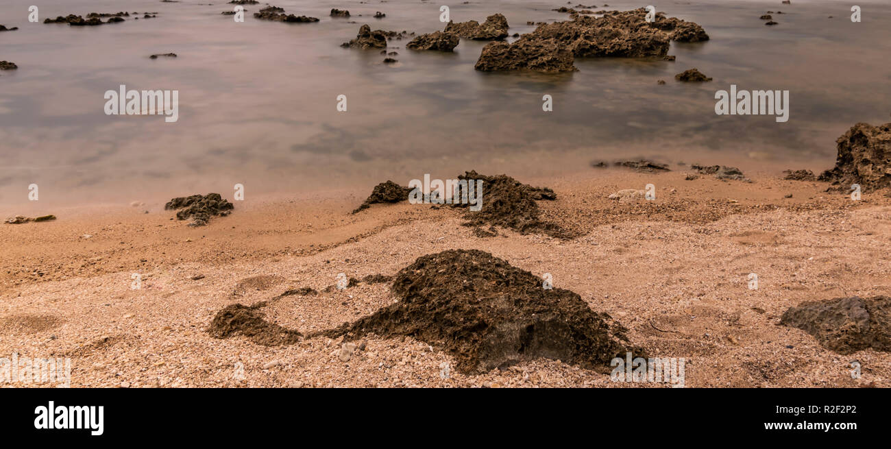 Sawarna Strand Tour Stockfoto