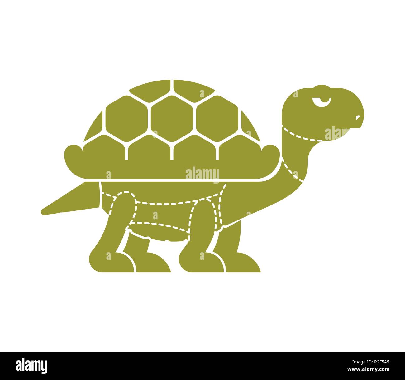 Schneiden von fleisch Schildkröte. Schildkröte silhouette Regelung Linien unterschiedlicher Teile Fleisch. Wie schneiden Fleisch Amphibian. Plakat Metzger Diagramm für Fleisch speichert. Bar Stock Vektor