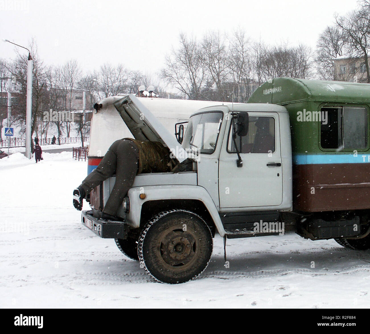 Selbst ist der Mann Stockfoto