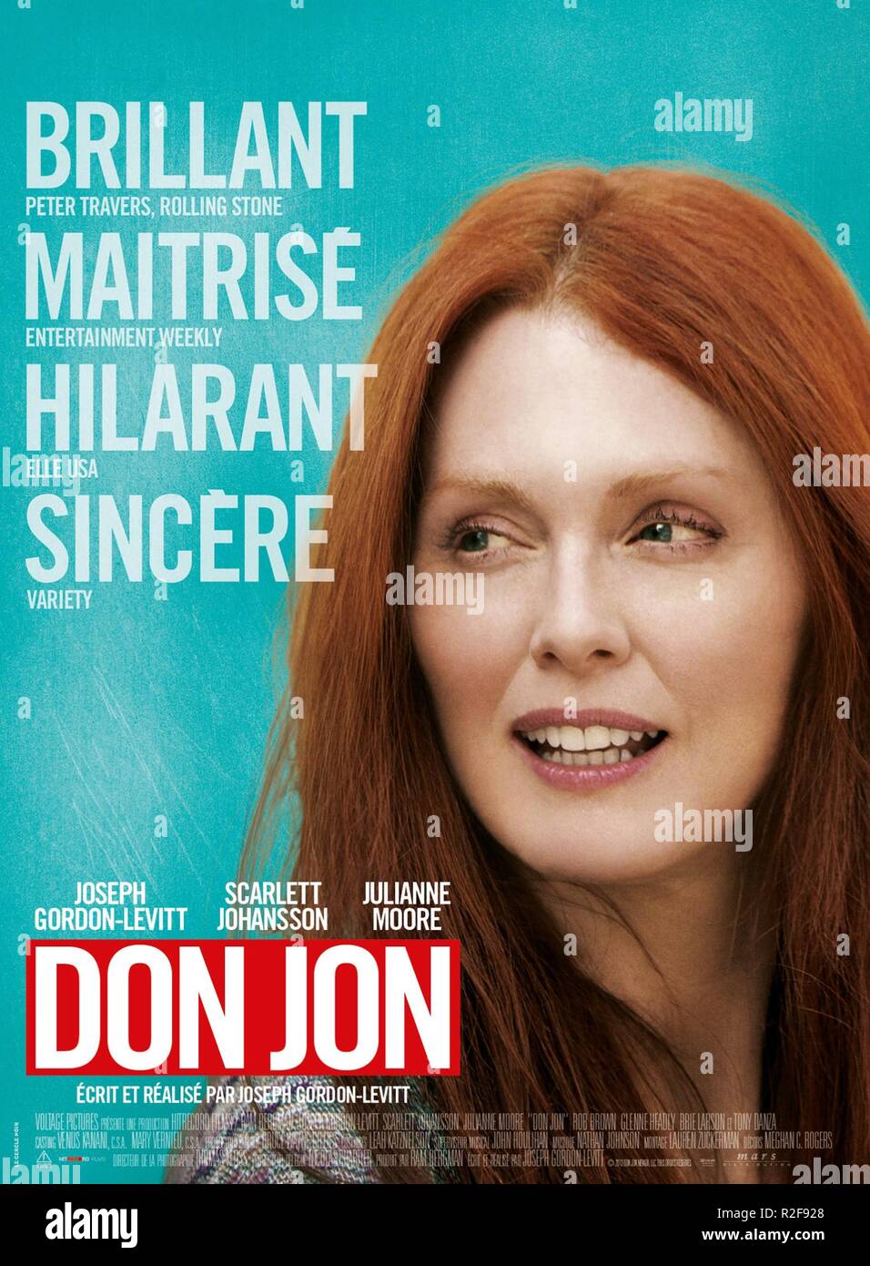 Don Jon Jahr: 2013 USA Regie: Joseph Gordon-Levitt Julianne Moore Film Poster (Fr) Stockfoto