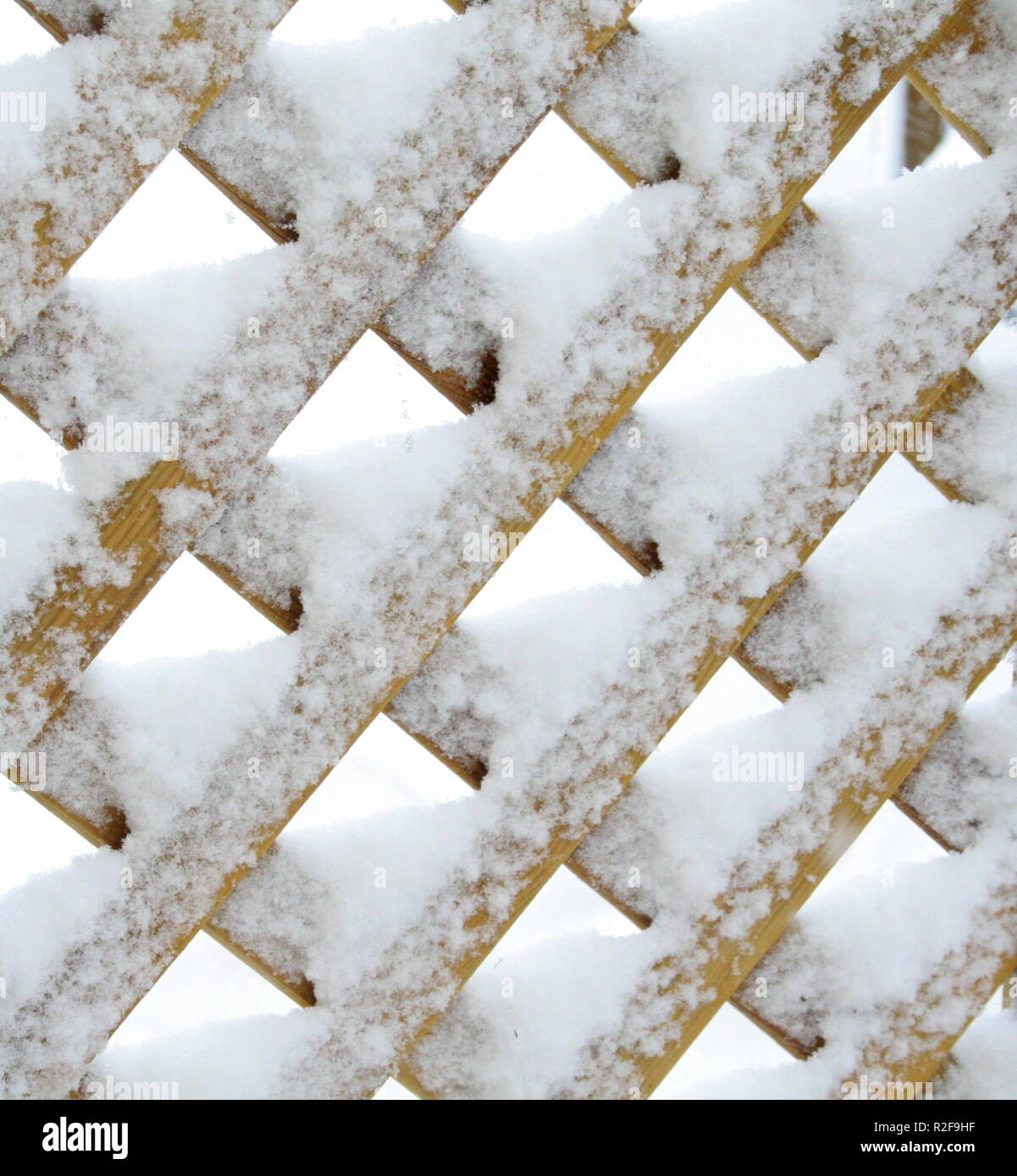 Schnee Zaun 2 Stockfoto