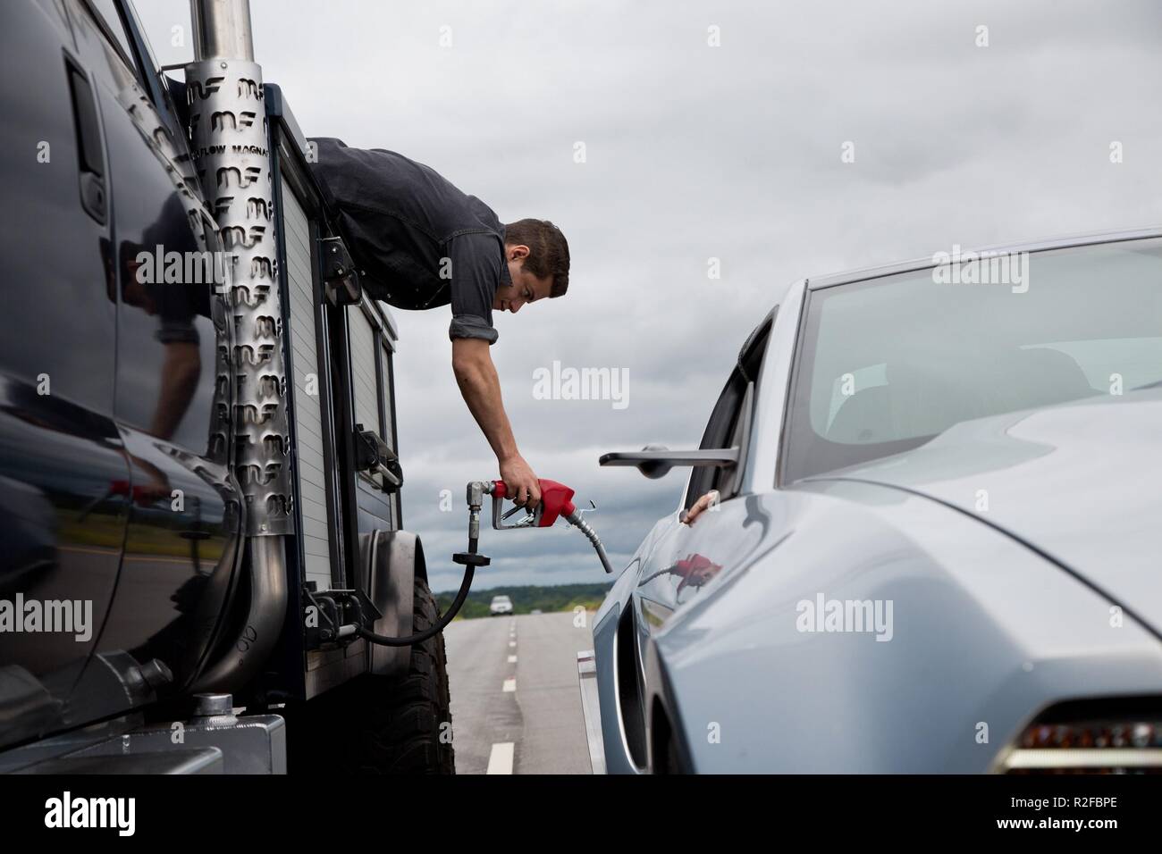 Für Geschwindigkeit Jahr benötigen: 2014 USA / UK Regie: Scott Waugh Rami Malek Stockfoto