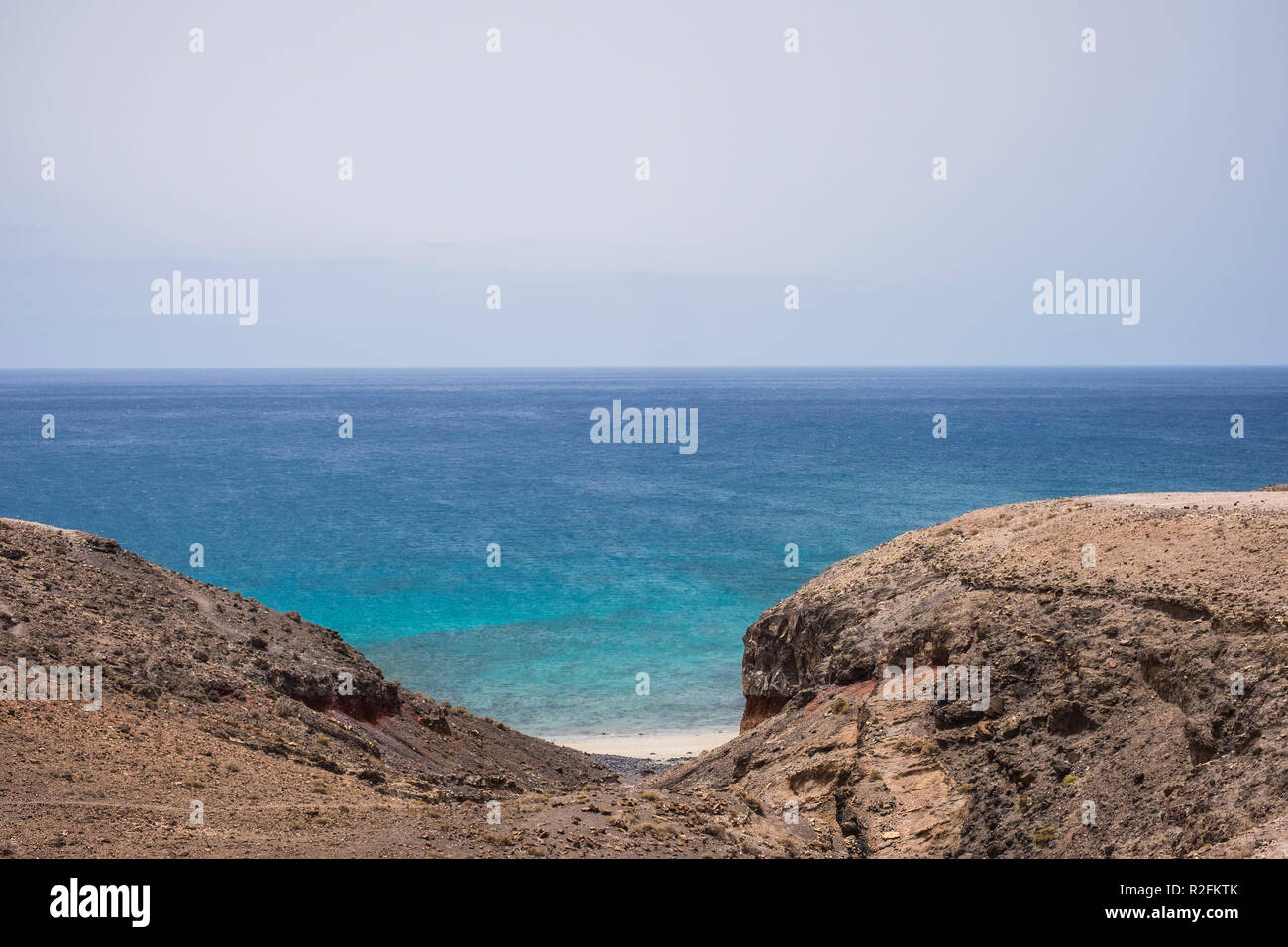 Verborgene Himmlische Strand Mit Niemand Dort Im Suden Von Fuerteventura Jandia Reisen Und Unglaubliche Orte Konzept Entdecken Stockfotografie Alamy