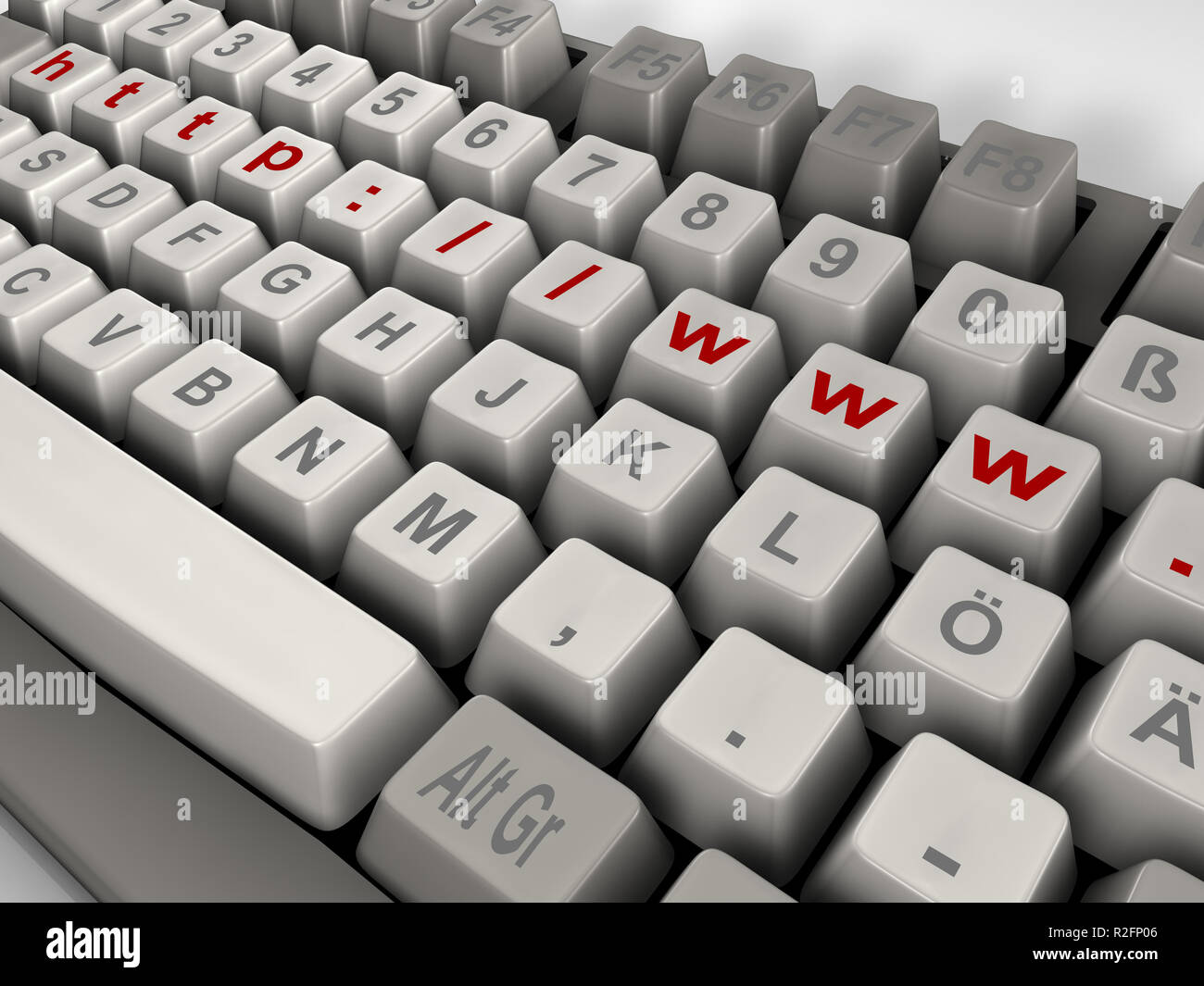 Internet Tastatur Stockfoto