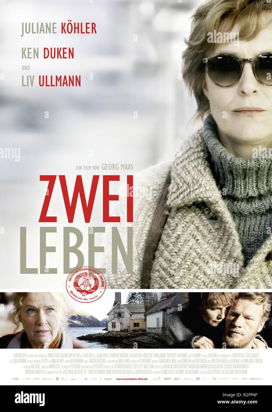 Zwei Leben zwei Leben Jahr: 2012 Deutschland / Norwegen-Regie: Georg Maas Juliane Koehler Filmplakat (alle) Stockfoto