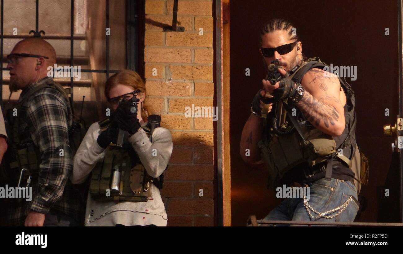 Sabotage Jahr: 2014 USA Regie: David Ayer Mireille Enos, Joe Manganiello Joe Manganiello Stockfoto